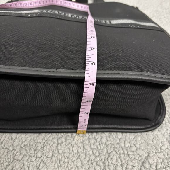 Steve Madden City Canvas Tote with Removable Pouch in Black, Rhinestone NEW - Picture 13 of 16